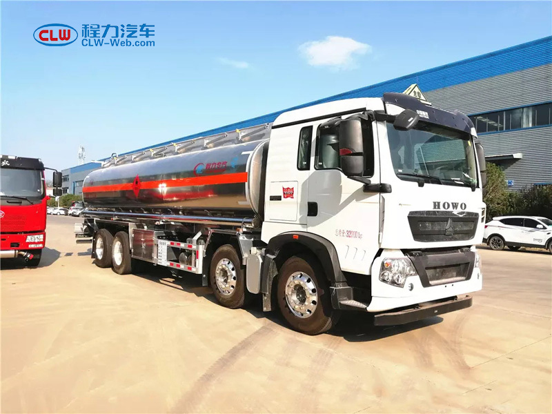 重汽HOWO 8X4 30立方鋁合金油罐車(chē)