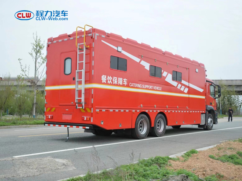 奔馳6X4野外(wài)炊事餐車(chē)