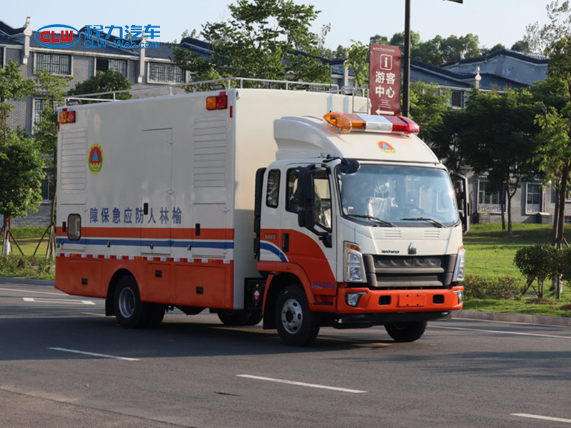 重汽100KW移動應急電(diàn)源車(chē)